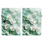 For OPPO Pad SE 11 inch Crystal Texture Colored Drawing Leather Tablet Case(Jade Flowers) - 2