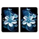 For OPPO Pad SE 11 inch Crystal Texture Colored Drawing Leather Tablet Case(Black Orchid) - 2