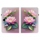 For OPPO Pad SE 11 inch Crystal Texture Colored Drawing Leather Tablet Case(Lotus) - 2