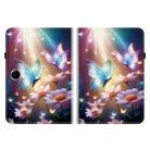 For OPPO Pad SE 11 inch Crystal Texture Colored Drawing Leather Tablet Case(Butterfly Love Flower) - 2