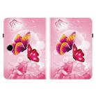 For OPPO Pad SE 11 inch Crystal Texture Colored Drawing Leather Tablet Case(Pink Butterflies) - 2