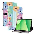 For OPPO Pad SE 11 inch Crystal Texture Colored Drawing Leather Tablet Case(Sunflowers) - 1