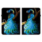 For OPPO Pad SE 11 inch Crystal Texture Colored Drawing Leather Tablet Case(Peacock) - 2