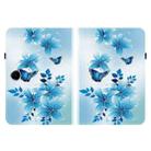 For OPPO Pad SE 11 inch Crystal Texture Colored Drawing Leather Tablet Case(Blue Butterflies) - 2
