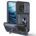For OnePlus 13R 5G Sliding Camshield TPU+PC Phone Case with Card Slot(Grey) - 1