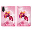 For Xiaomi Redmi Pad 2 11 inch Crystal Texture Colored Drawing Leather Tablet Case(Pink Butterflies) - 2