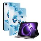For Xiaomi Redmi K Pad 8.8 inch Crystal Texture Colored Drawing Leather Tablet Case(Blue Butterflies) - 1
