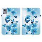 For Lenovo Idea Tab 11 / Xiaoxin Pad 2025 Crystal Texture Colored Drawing Leather Tablet Case(Blue Butterflies) - 2
