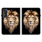 For Lenovo Legion Y700 Gen 4 Crystal Texture Colored Drawing Leather Tablet Case(Lion Head) - 2
