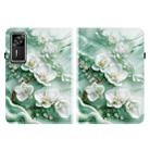 For Lenovo Legion Y700 Gen 4 Crystal Texture Colored Drawing Leather Tablet Case(Jade Flowers) - 2