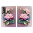 For Lenovo Legion Y700 Gen 4 Crystal Texture Colored Drawing Leather Tablet Case(Lotus) - 2