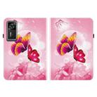 For Lenovo Legion Y700 Gen 4 Crystal Texture Colored Drawing Leather Tablet Case(Pink Butterflies) - 2