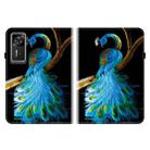 For Lenovo Legion Y700 Gen 4 Crystal Texture Colored Drawing Leather Tablet Case(Peacock) - 2