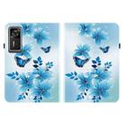 For Lenovo Legion Y700 Gen 4 Crystal Texture Colored Drawing Leather Tablet Case(Blue Butterflies) - 2