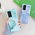 For Huawei P40 Pro / P40 Pro+ Glossy Marble Pattern Soft TPU Protective Case(Blue Purple) - 3