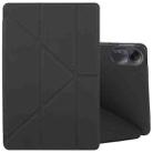 For Xiaomi Redmi Pad 2 Deformation Silicone Leather Tablet Case(Black) - 1