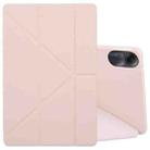For Xiaomi Redmi Pad 2 Deformation Silicone Leather Tablet Case(Pink) - 1