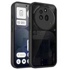 For Nothing Phone 3a Pro Skin Feel Frosted PC+TPU Shockproof Phone Case(Transparent Black) - 1
