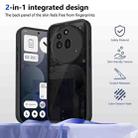 For Nothing Phone 3a Pro Skin Feel Frosted PC+TPU Shockproof Phone Case(Transparent Black) - 2