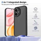 For Honor 400 Global 156.5mm Skin Feel Frosted PC+TPU Shockproof Phone Case(Transparent Black) - 2
