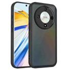 For Honor Magic6 Lite Skin Feel Frosted PC+TPU Shockproof Phone Case(Transparent Black) - 1