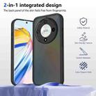 For Honor Magic6 Lite Skin Feel Frosted PC+TPU Shockproof Phone Case(Transparent Black) - 2