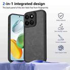 For Honor X7c 4G Skin Feel Frosted PC+TPU Shockproof Phone Case(Transparent Black) - 2