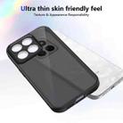 For Honor X7c 4G Skin Feel Frosted PC+TPU Shockproof Phone Case(Transparent Black) - 3