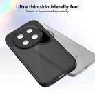 For Honor X60 Pro Skin Feel Frosted PC+TPU Shockproof Phone Case(Transparent Black) - 3