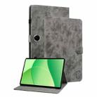 For OPPO Pad SE 11 inch Tiger Pattern Flip Leather Tablet Case(Grey) - 1