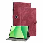 For OPPO Pad SE 11 inch Tiger Pattern Flip Leather Tablet Case(Red) - 1