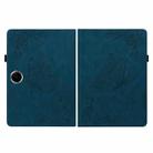 For OPPO Pad SE 11 inch Butterfly Flower Embossed Leather Tablet Case(Blue) - 3