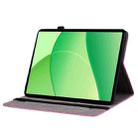 For OPPO Pad SE 11 inch Butterfly Rose Embossed Leather Tablet Case(Rose Red) - 3
