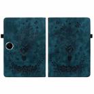 For OPPO Pad SE 11 inch Butterfly Rose Embossed Leather Tablet Case(Dark Blue) - 2