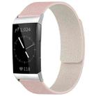 For Fitbit Charge 4 / Charge 3 xDfind Litchi Texture Magnetic Silicone Watch Band(Pink Sstarlight) - 1