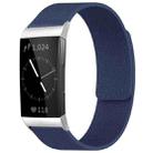 For Fitbit Charge 4 / Charge 3 xDfind Litchi Texture Magnetic Silicone Watch Band(Midnight Blue) - 1