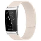 For Fitbit Charge 4 / Charge 3 xDfind Litchi Texture Magnetic Silicone Watch Band(Starlight) - 1