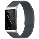 For Fitbit Charge 4 / Charge 3 xDfind Litchi Texture Magnetic Silicone Watch Band(Grey) - 1