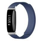 For Fitbit Inspire 2 / Ace 3 xDfind Litchi Texture Magnetic Silicone Watch Band(Midnight Blue) - 1