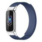 For Fitbit Luxe / Special Edition xDfind Litchi Texture Magnetic Silicone Watch Band(Midnight Blue) - 1