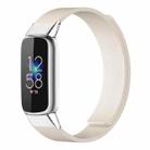 For Fitbit Luxe / Special Edition xDfind Litchi Texture Magnetic Silicone Watch Band(Starlight) - 1