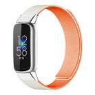 For Fitbit Luxe / Special Edition xDfind Litchi Texture Magnetic Silicone Watch Band(Starlight Orange) - 1