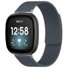 For Fitbit Versa 4/Versa3/Sense2/Sense xDfind Litchi Texture Magnetic Silicone Watch Band(Grey) - 1