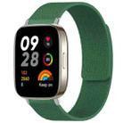 For Redmi Watch 3 xDfind Litchi Texture Magnetic Silicone Watch Band(Dark Green) - 1
