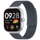 For Xiaomi Smart Band 9 Pro/8 Pro/Redmi Watch 5/4 xDfind Litchi Texture Magnetic Silicone Watch Band(Grey) - 1