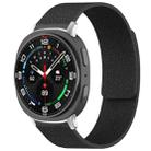 For Samsung Galaxy Watch Ultra/Ultra 2025 xDfind Litchi Texture Magnetic Silicone Watch Band(Black) - 1