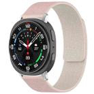 For Samsung Galaxy Watch Ultra/Ultra 2025 xDfind Litchi Texture Magnetic Silicone Watch Band(Pink Sstarlight) - 1