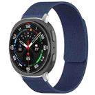For Samsung Galaxy Watch Ultra/Ultra 2025 xDfind Litchi Texture Magnetic Silicone Watch Band(Midnight Blue) - 1