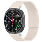 For Samsung Galaxy Watch Ultra/Ultra 2025 xDfind Litchi Texture Magnetic Silicone Watch Band(Starlight) - 1