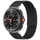 For Samsung Galaxy Watch8 / 8 Classic xDfind Litchi Texture Magnetic Silicone Watch Band(Black) - 1